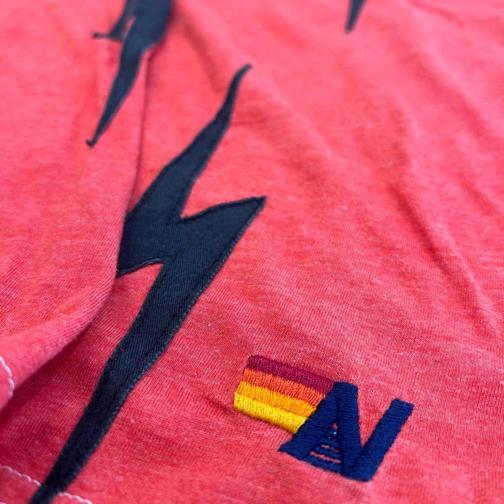 Aviator Nation Lightning Bolt Heather Basic Tee - image 2